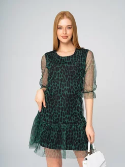 Скидка на Вечернее платье леопардовое