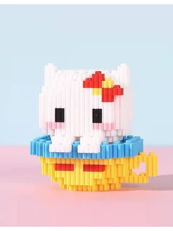 Скидка на Конструктор 3д из миниблоков Hello Kitty