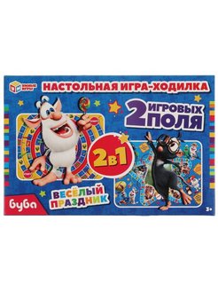 Скидка на Весёлый праздник Настольная игра-ходилка 2 в 1